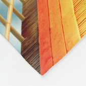 多色毛布のブリッジ フリースブランケット (角)