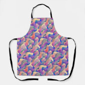 多色水彩柄エプロン エプロン (正面)