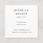 多色煙効果モダン スクエア名刺 (裏面)