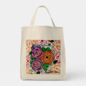 多色花 トートバッグ (裏面)