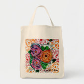 多色花 トートバッグ (正面)