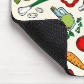 多色野菜パターンマウスパッド マウスパッド (コーナー)