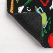 多色野菜パターン マウスパッド (コーナー)