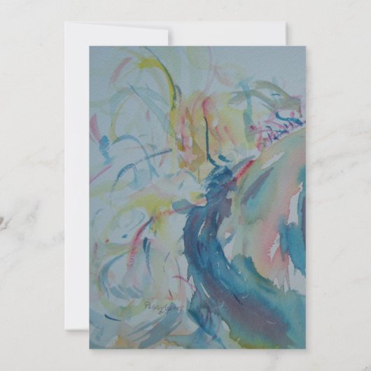 多色馬 サンキューカード (裏面)