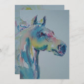 多色馬 サンキューカード (正面/裏面)