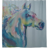 多色馬 シャワーカーテン (正面)