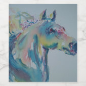 多色馬 ワインラベル (シングルラベル)