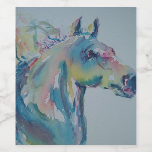 多色馬 ワインラベル (シングルラベル)