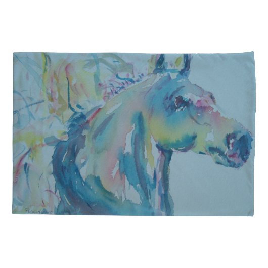 多色馬 枕カバー (裏面)