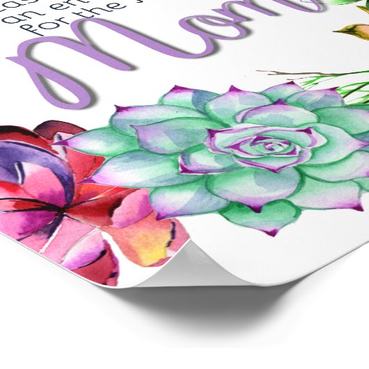 多血の住所と封筒のサイン |赤ちゃんシャワー ポスター (角)