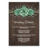 多血の赤ん坊の息の囲結婚いカード テーブルナンバー (正面)