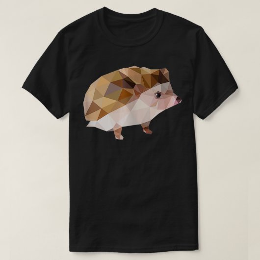 多角形かわいいハリネズミFurzepig Hedgepig Pet Anim Tシャツ (デザイン正面)