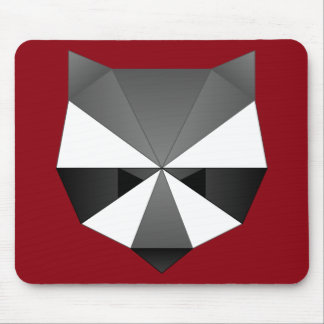 多角形のアライグマ マウスパッド
