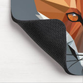 多角形のキツネのカスタム マウスパッド (コーナー)