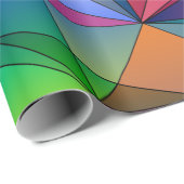 多角形のダイヤモンドの幾何学的な背景 ラッピングペーパー (ロールコーナー)