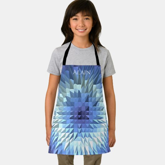 多角形の幾何学的デザイン エプロン (インサイチュ)