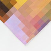 多角形の幾何学的ピクセルぼやけスクエアライト フリースブランケット (角)