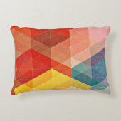 多角形の抽象芸術 アクセントクッション (正面)