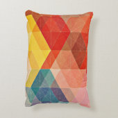 多角形の抽象芸術 アクセントクッション (裏面(縦))