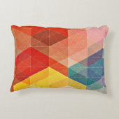 多角形の抽象芸術 アクセントクッション (裏面)
