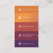 多角形はっきりした 名刺 (裏面)