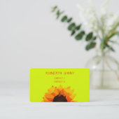 多角形ひまわり – Hello名刺 名刺 (スタンド正面)