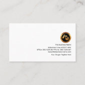 多角形カラフル結晶柱化学技術者 名刺 (裏面)