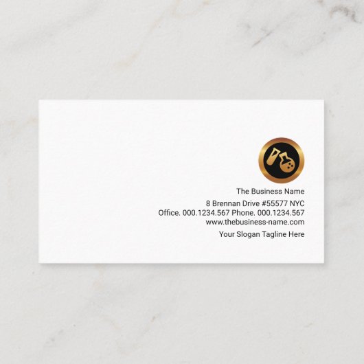 多角形カラフル結晶柱化学技術者 名刺 (裏面)