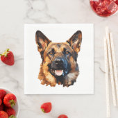 多角形クールスタイルのドイツ語クラシック羊飼いT-Sh スタンダードランチョンナプキン (インサイチュ)