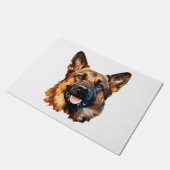 多角形クールスタイルのドイツ語クラシック羊飼いT-Sh ドアマット (アングル)