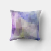 多角形バイオレットパープルブルーピクセルスクー クッション (裏面)
