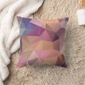 多角形ピンク紫色の黄色の背景。 クッション (ブランケット)