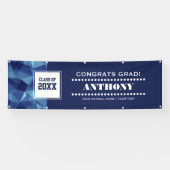 多角形モダンデザイン卒業パーティー 横断幕 (横)