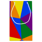 多角形レインボーパターン スモールペーパーバッグ (裏面)