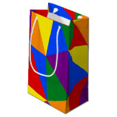 多角形レインボーパターン スモールペーパーバッグ (裏面アングル)