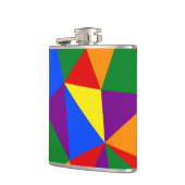 多角形レインボーパターン フラスク (左)