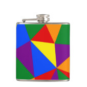 多角形レインボーパターン フラスク (正面)