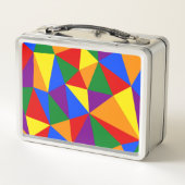多角形レインボーパターン メタルランチボックス (裏面)