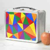 多角形レインボーパターン メタルランチボックス (インサイチュ)