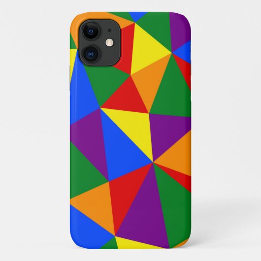 多角形レインボーパターン Case-Mate iPhoneケース (裏面)