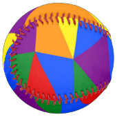 多角形虹のパターン ソフトボール (正面左)