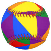 多角形虹のパターン ソフトボール (裏面)