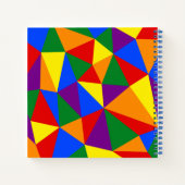 多角形虹のパターン ノートブック (裏面)