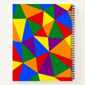 多角形虹のパターン ノートブック (裏面)