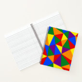 多角形虹のパターン ノートブック (内部)