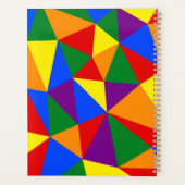 多角形虹のパターン プランナー手帳 (裏面)