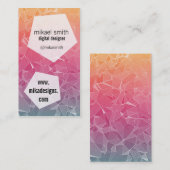 多角形 名刺 (正面/裏面)