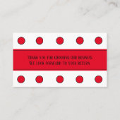 多言語お礼タイポグラフィロイヤリティパンチ 名刺 (裏面)