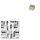 多言語お礼タイポグラフィWord Cloud ラバースタンプ (押印)