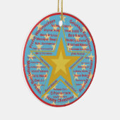 多言語のクリスマス セラミックオーナメント (右)